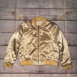 Janie and Jack - Yellow & Gold Bomber
Jacket with Floral design on back